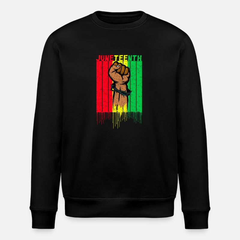 Juneteenth - Sweat bio ROLLER Stanley/Stella Unisexe - noir