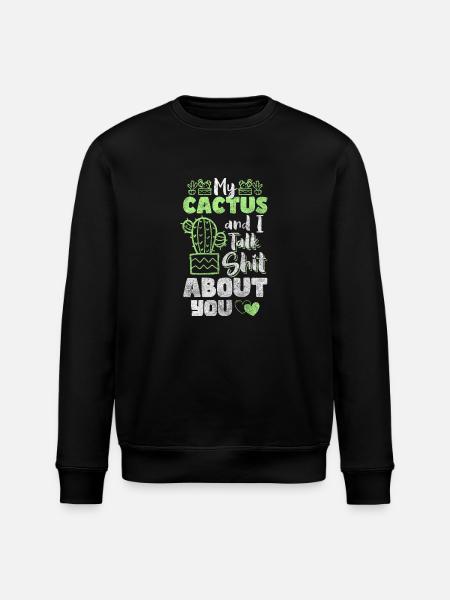 Cactus Water Hug - Stanley/Stella ROLLER Unisex Organic Sweatshirt - black