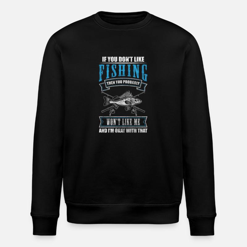 Pêcheur Pêcheur Hameçon Eau - Sweat bio ROLLER Stanley/Stella Unisexe - noir