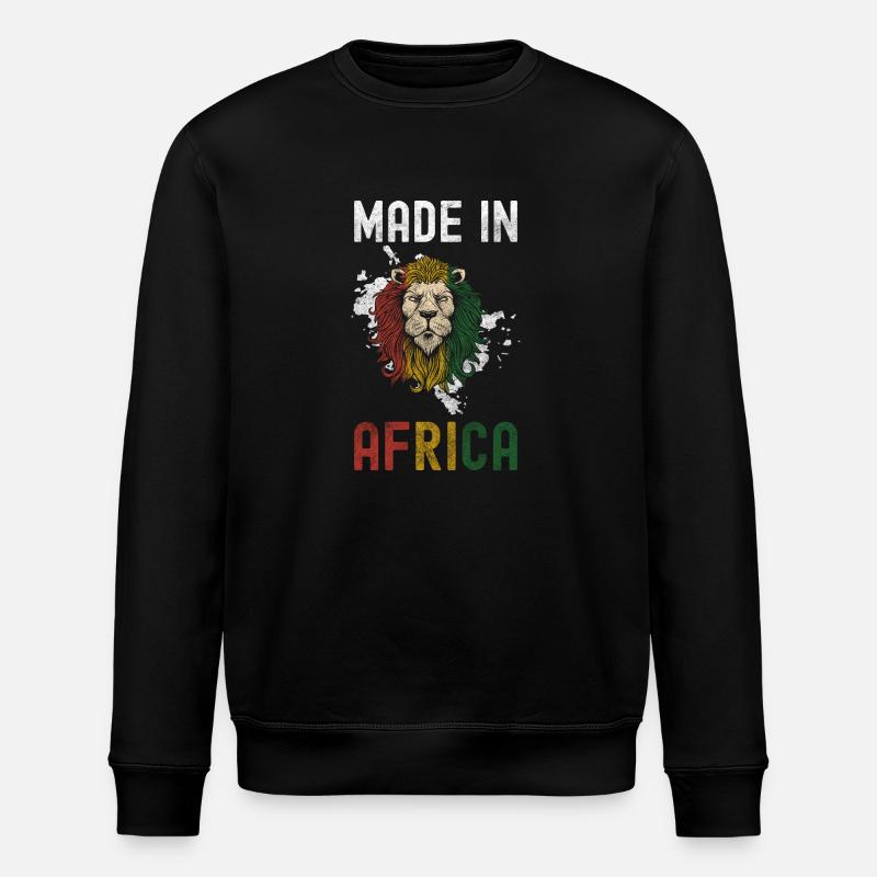 Afrique Serengeti Girafe africaine - Sweat bio ROLLER Stanley/Stella Unisexe - noir