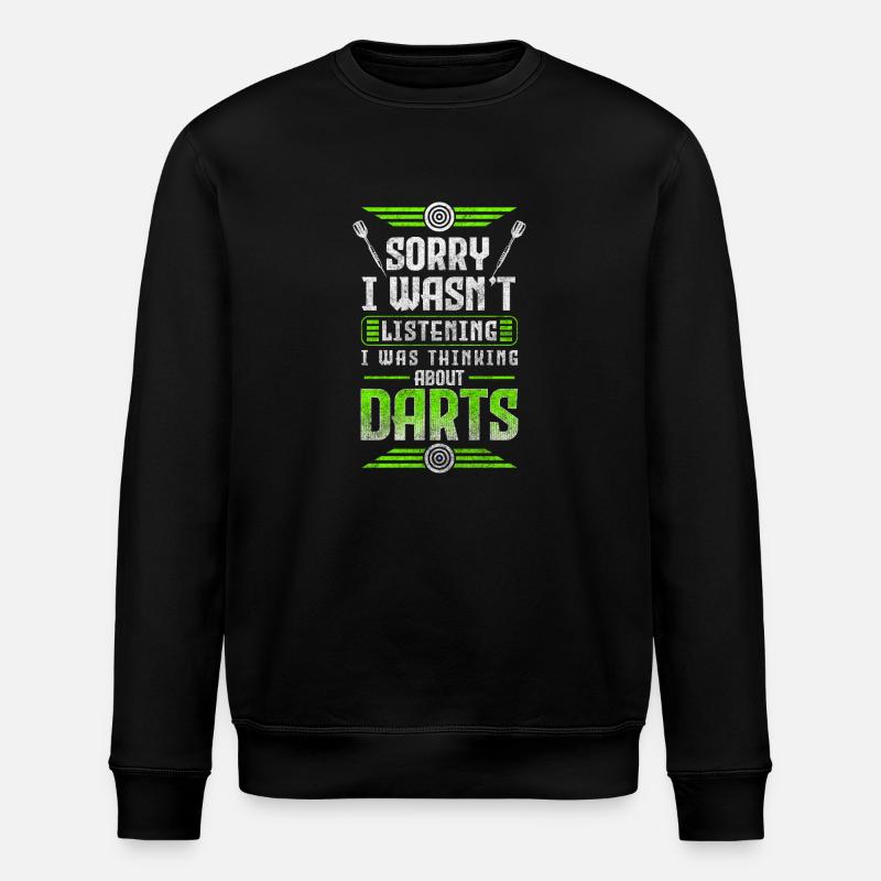 Dart Turnier Spieler Wettkampf - Stanley/Stella Unisex Bio-Sweatshirt ROLLER - Schwarz