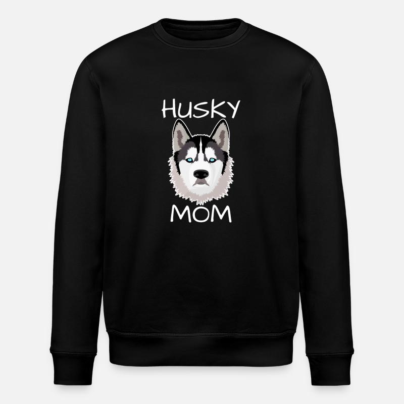 Husky mom - Stanley/Stella ROLLER Unisex Organic Sweatshirt - black