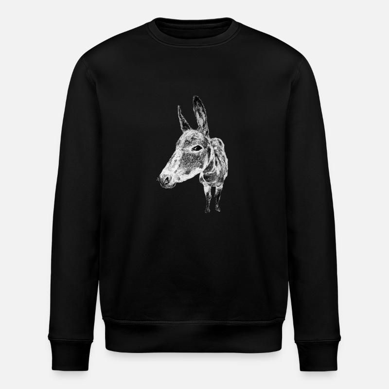 donkey - Stanley/Stella ROLLER Unisex Organic Sweatshirt - black