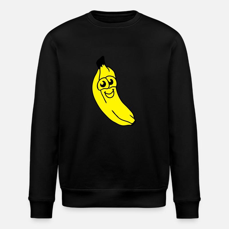 small banana - Stanley/Stella ROLLER Unisex Organic Sweatshirt - black