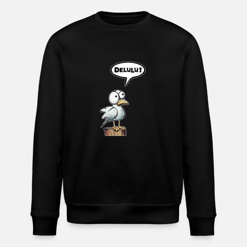 Bulle de mouette Delulu - Sweat bio ROLLER Stanley/Stella Unisexe - noir