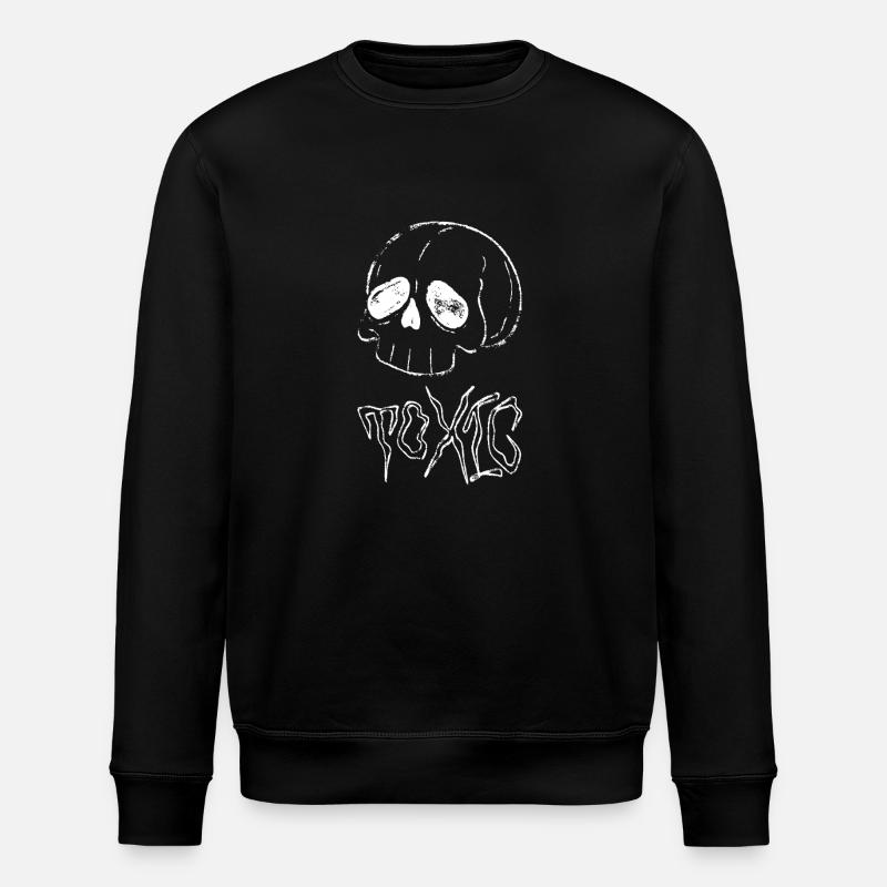 Giftig Totenkopf Punk - Stanley/Stella Unisex Bio-Sweatshirt ROLLER - Schwarz