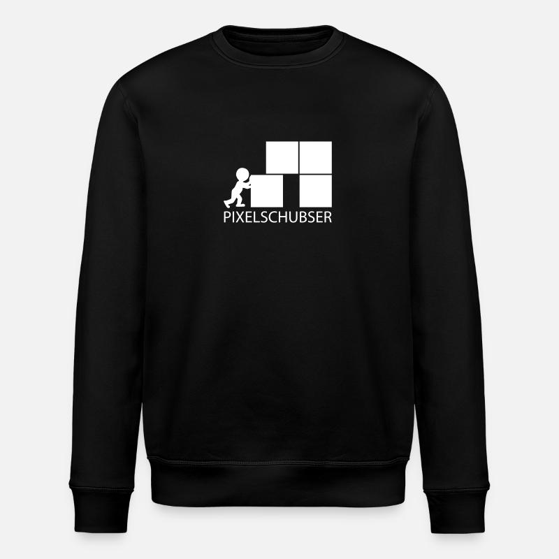 Pixelschubser und stolz darauf! - Stanley/Stella Unisex Bio-Sweatshirt ROLLER - Schwarz