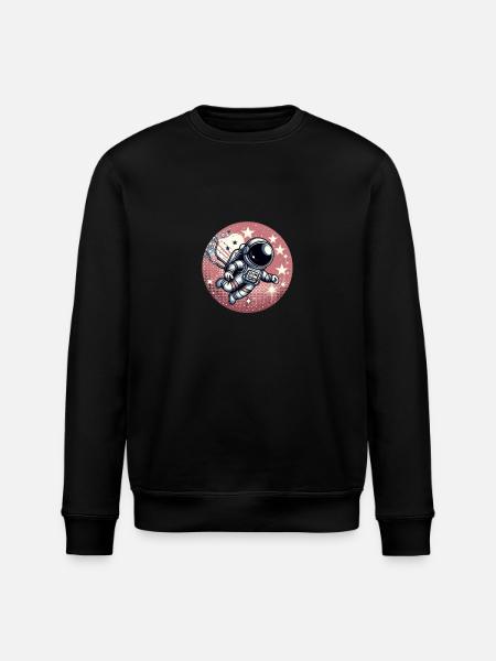 Exploring the Space - Stanley/Stella ROLLER Unisex Organic Sweatshirt - black