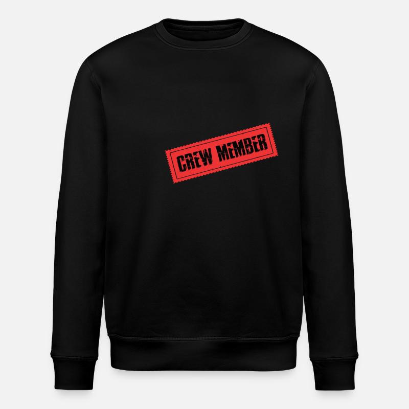 Crew Mitglied - Stanley/Stella Unisex Bio-Sweatshirt ROLLER - Schwarz