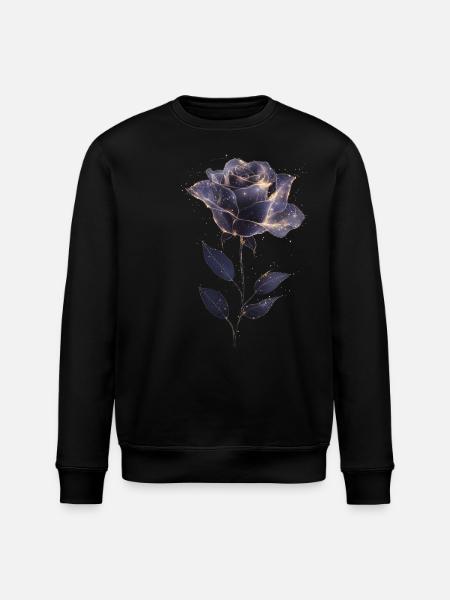 Lavendelrose - Stanley/Stella Unisex Bio-Sweatshirt ROLLER - Schwarz