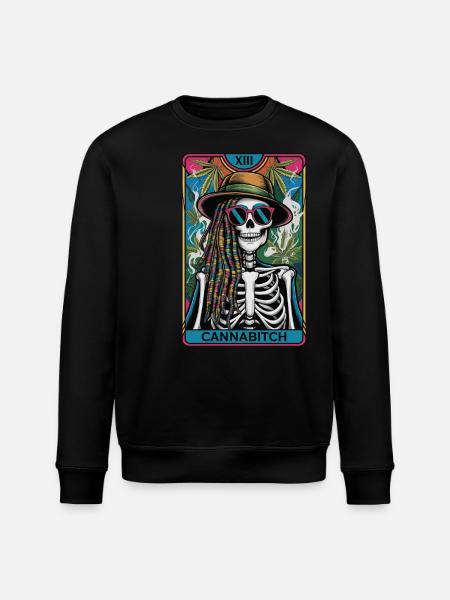 Tarotkarte - Stanley/Stella Unisex Bio-Sweatshirt ROLLER - Schwarz