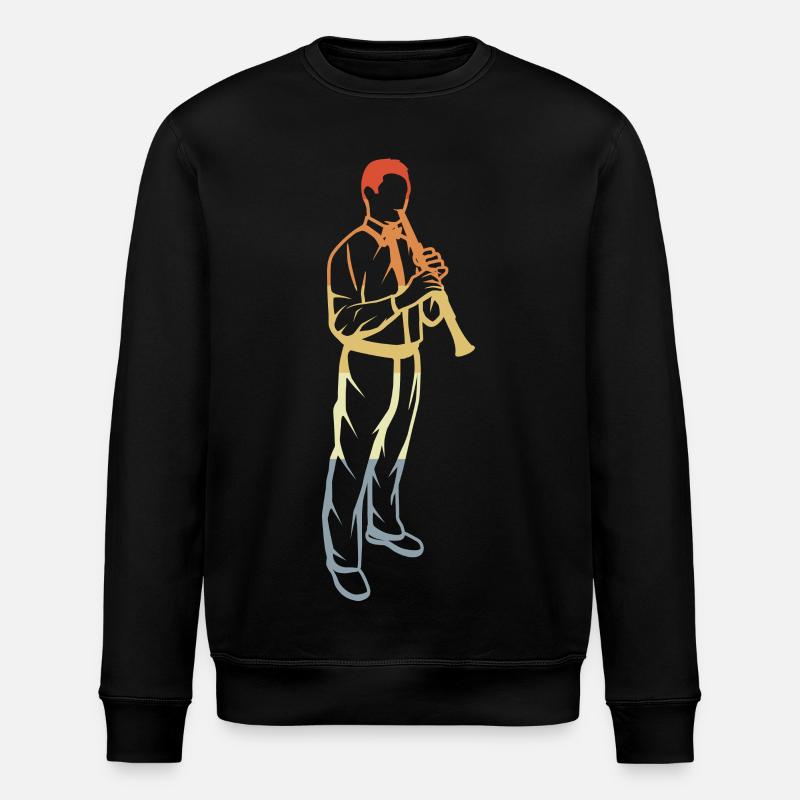 Klarinetten Junge - Stanley/Stella Unisex Bio-Sweatshirt ROLLER - Schwarz