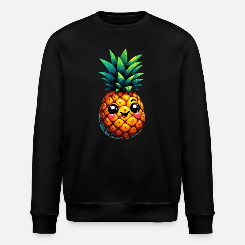 Ananas - Stanley/Stella Unisex Bio-Sweatshirt ROLLER - Schwarz