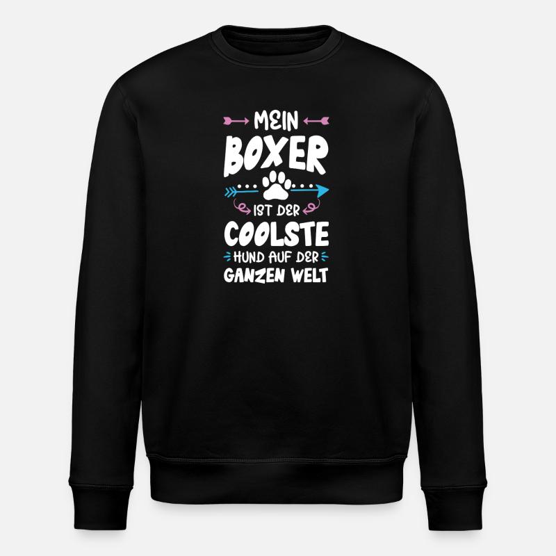 boxer hund spruch - Stanley/Stella Unisex Bio-Sweatshirt ROLLER - Schwarz