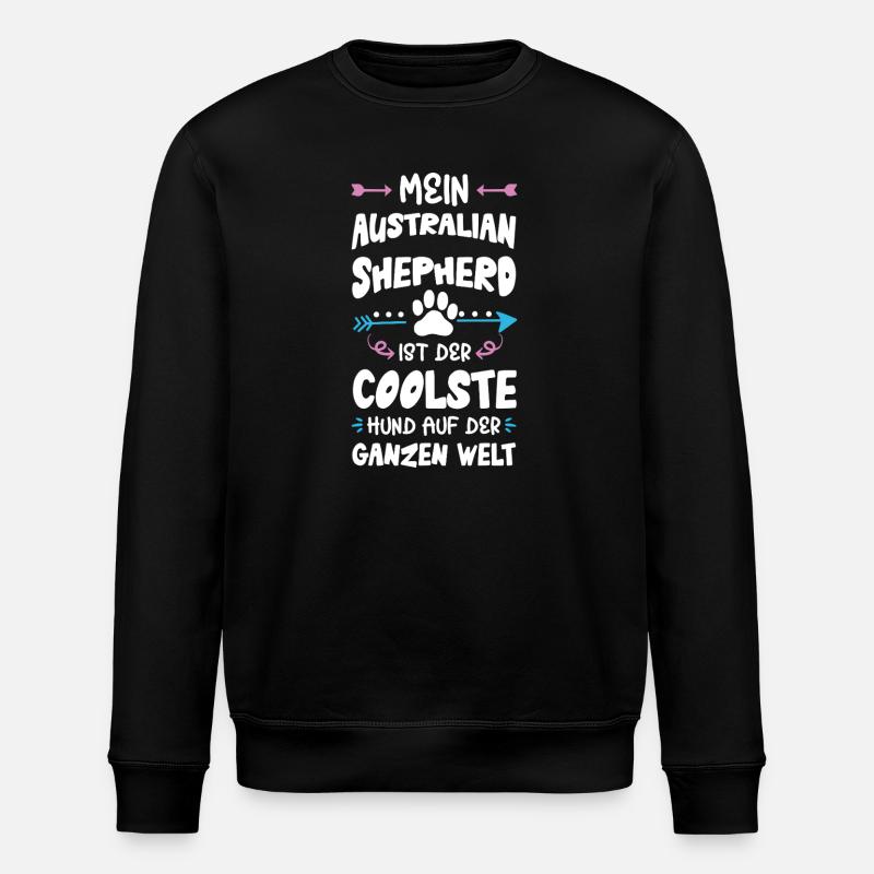 Chien australien chien dicton - Sweat bio ROLLER Stanley/Stella Unisexe - noir