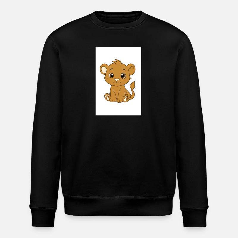 Lionceau kawaï - Sweat bio ROLLER Stanley/Stella Unisexe - noir