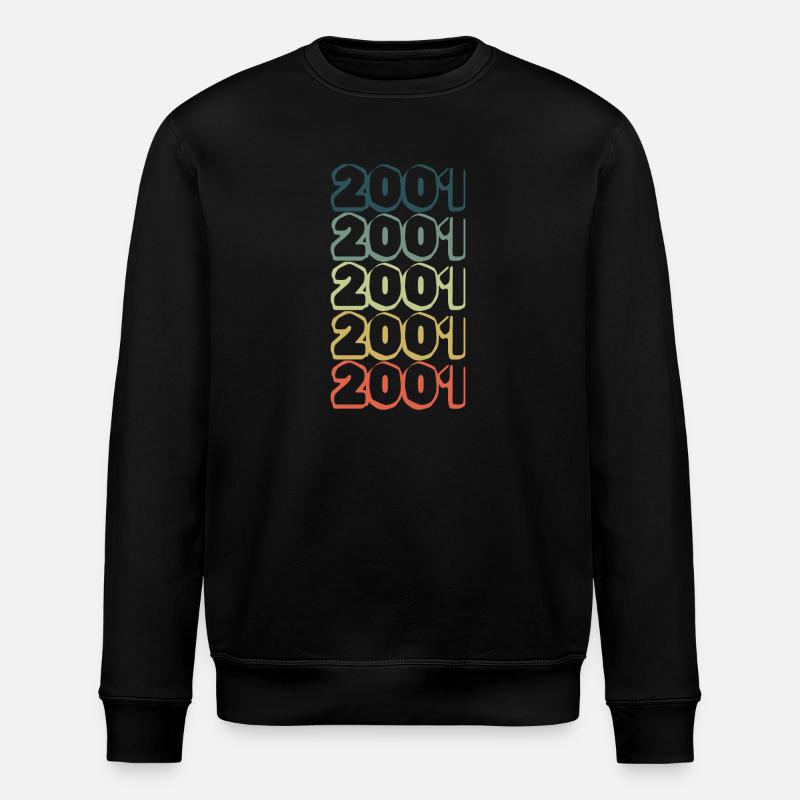 Retro 2001 - Stanley/Stella Unisex Bio-Sweatshirt ROLLER - Schwarz