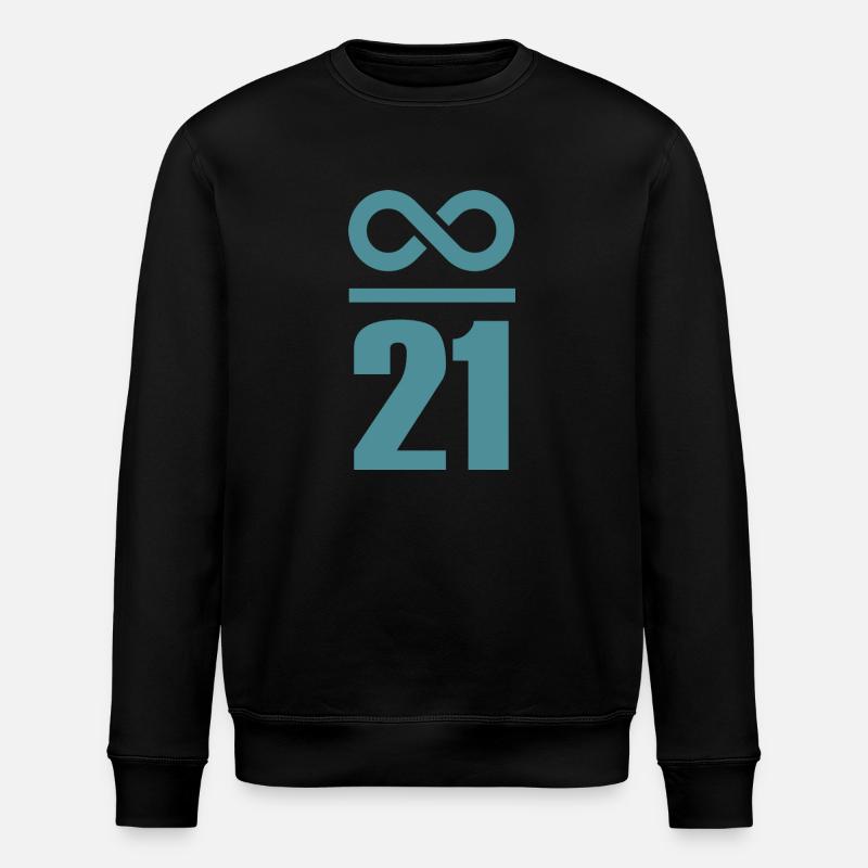 Unendlich durch 21 Millionen Bitcoin - Stanley/Stella Unisex Bio-Sweatshirt ROLLER - Schwarz