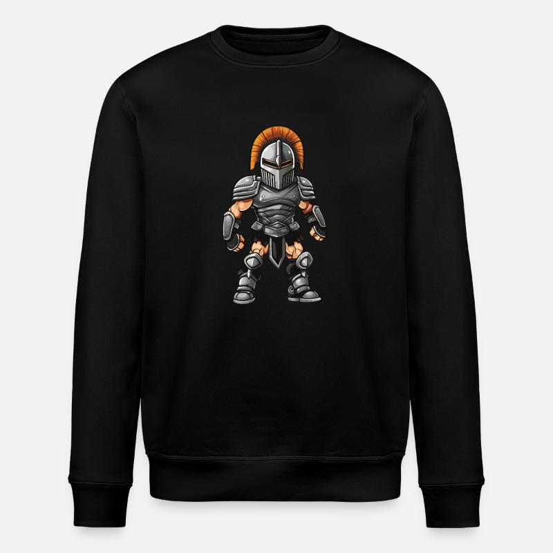Spartaner Gladiator - Stanley/Stella Unisex Bio-Sweatshirt ROLLER - Schwarz