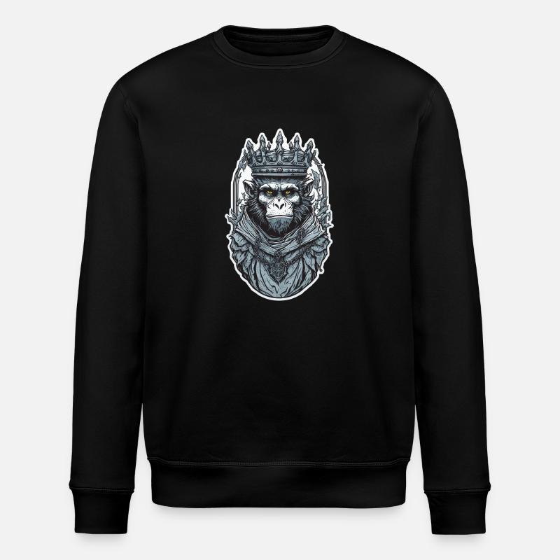 King Monkey - Stanley/Stella Unisex Bio-Sweatshirt ROLLER - Schwarz