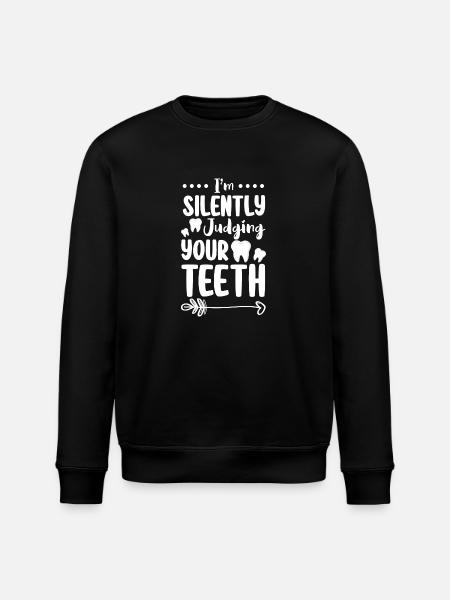 Teeth Profession Nursing Jaw - Stanley/Stella ROLLER Unisex Organic Sweatshirt - black