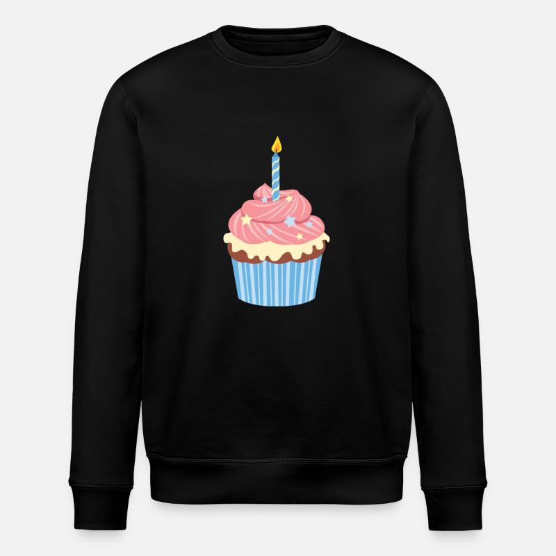 Birthday Cupcake - Stanley/Stella Unisex Bio-Sweatshirt ROLLER - Schwarz