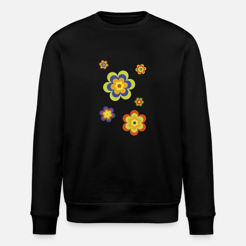 édition limitée 3a flower power - Sweat bio ROLLER Stanley/Stella Unisexe - noir