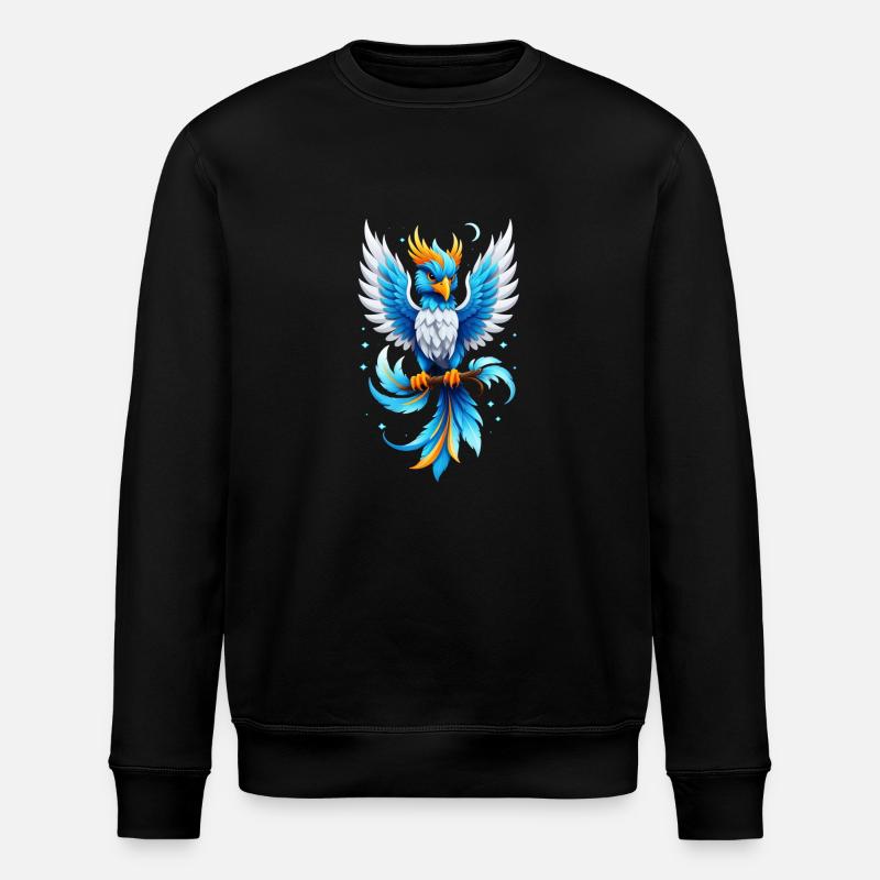 Phönix - Phönix - Feuervogel - Stanley/Stella Unisex Bio-Sweatshirt ROLLER - Schwarz