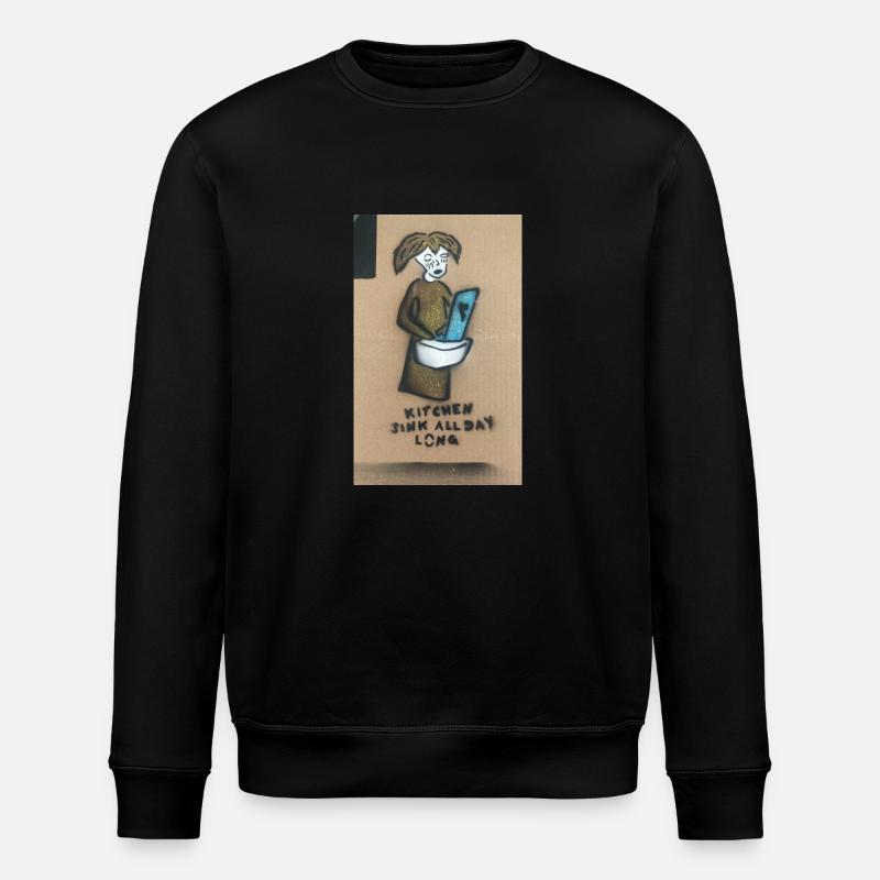 Kitchen Sink All Day Long - Stanley/Stella Unisex Bio-Sweatshirt ROLLER - Schwarz
