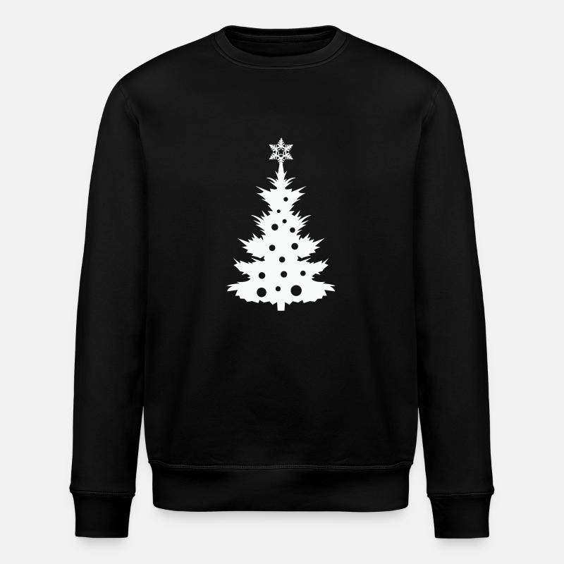 Christmas tree - Stanley/Stella ROLLER Unisex Organic Sweatshirt - black