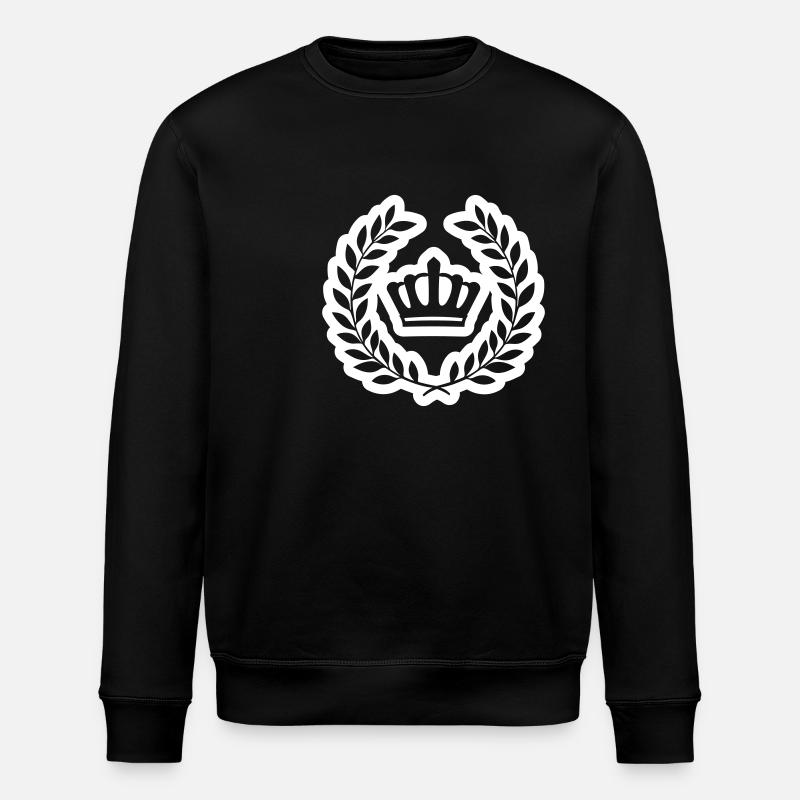 Symbole de couronne - Sweat bio ROLLER Stanley/Stella Unisexe - noir