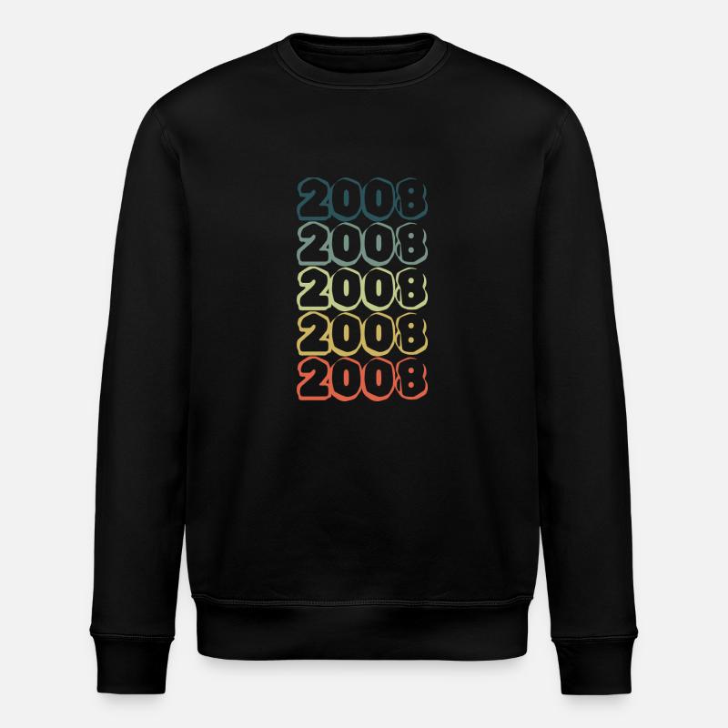 Année de naissance 2008 - Sweat bio ROLLER Stanley/Stella Unisexe - noir