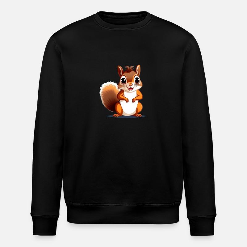 Eichhörnchen - Stanley/Stella Unisex Bio-Sweatshirt ROLLER - Schwarz