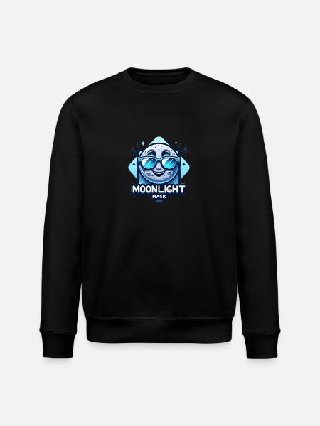 Moonlight Magic - Stanley/Stella ROLLER Unisex Organic Sweatshirt - black