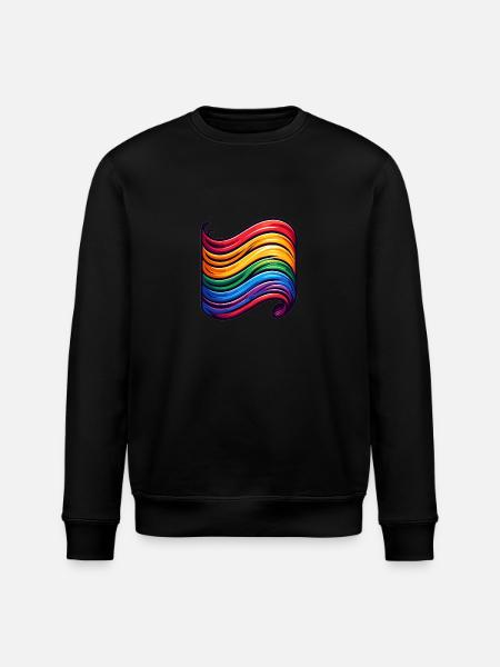 Drapeau de la diversité - Sweat bio ROLLER Stanley/Stella Unisexe - noir