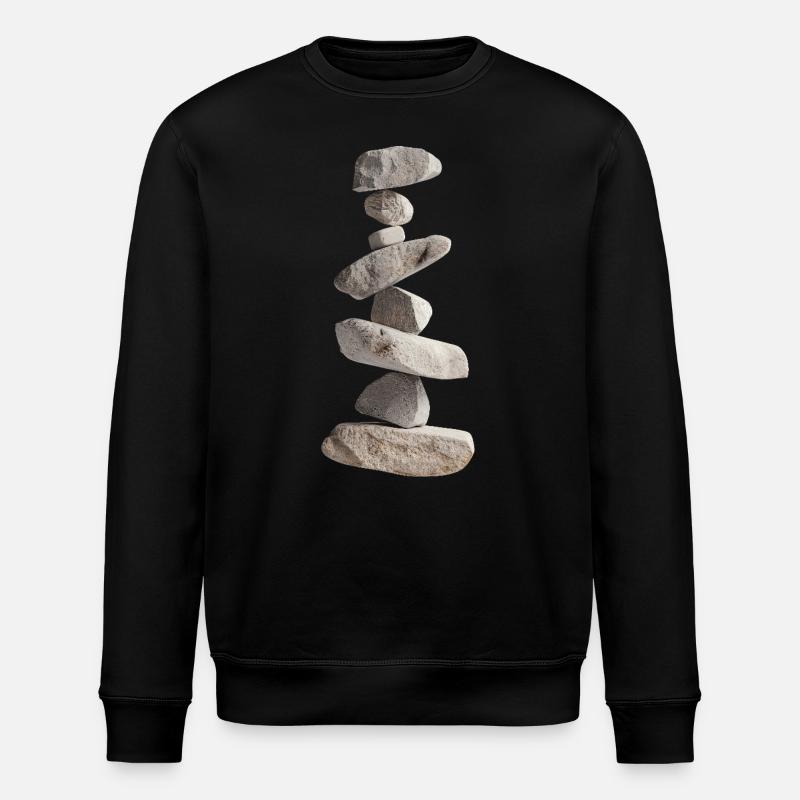 Pierres - Sweat bio ROLLER Stanley/Stella Unisexe - noir