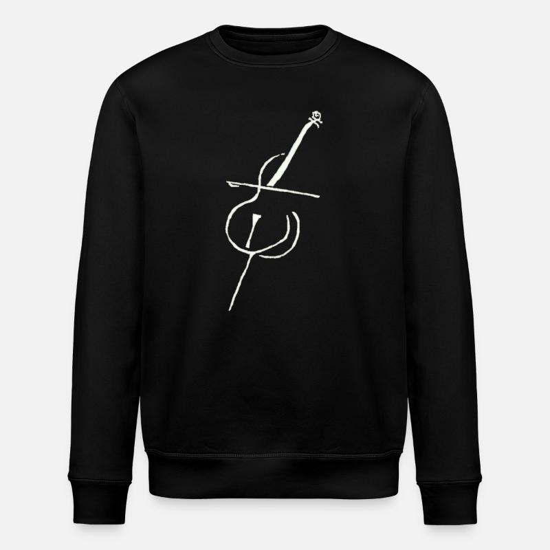 Violoncelle blanc pur - Sweat bio ROLLER Stanley/Stella Unisexe - noir