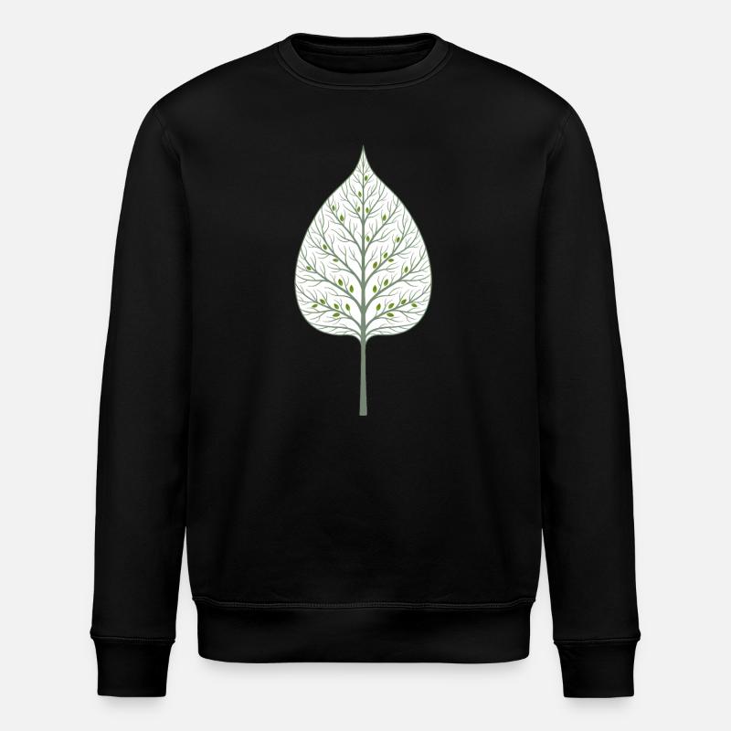 Arbre caché dans la feuille - Sweat bio ROLLER Stanley/Stella Unisexe - noir