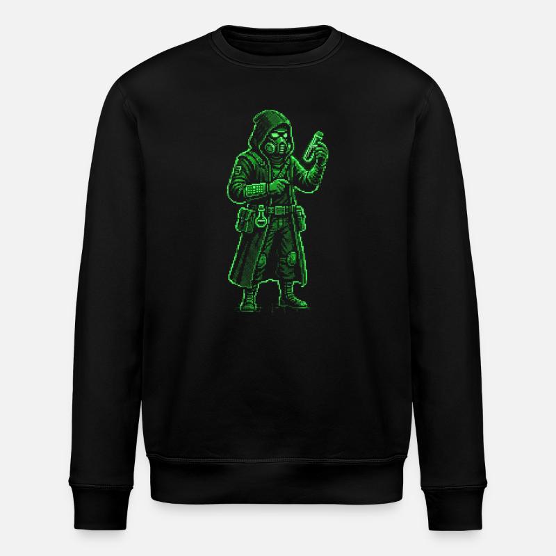 Punk Apothécary Pixel Art Hacker rétro - Sweat bio ROLLER Stanley/Stella Unisexe - noir