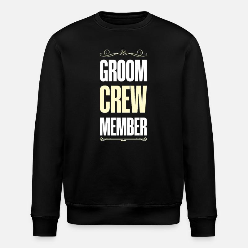 Groom Crew - Stanley/Stella Unisex Bio-Sweatshirt ROLLER - Schwarz