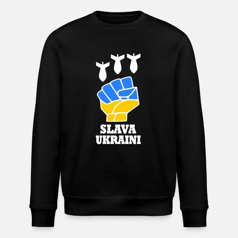 Slava ukraini - Sweat bio ROLLER Stanley/Stella Unisexe - noir