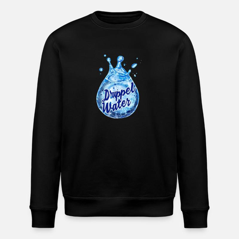Wassertropfen - Stanley/Stella Unisex Bio-Sweatshirt ROLLER - Schwarz
