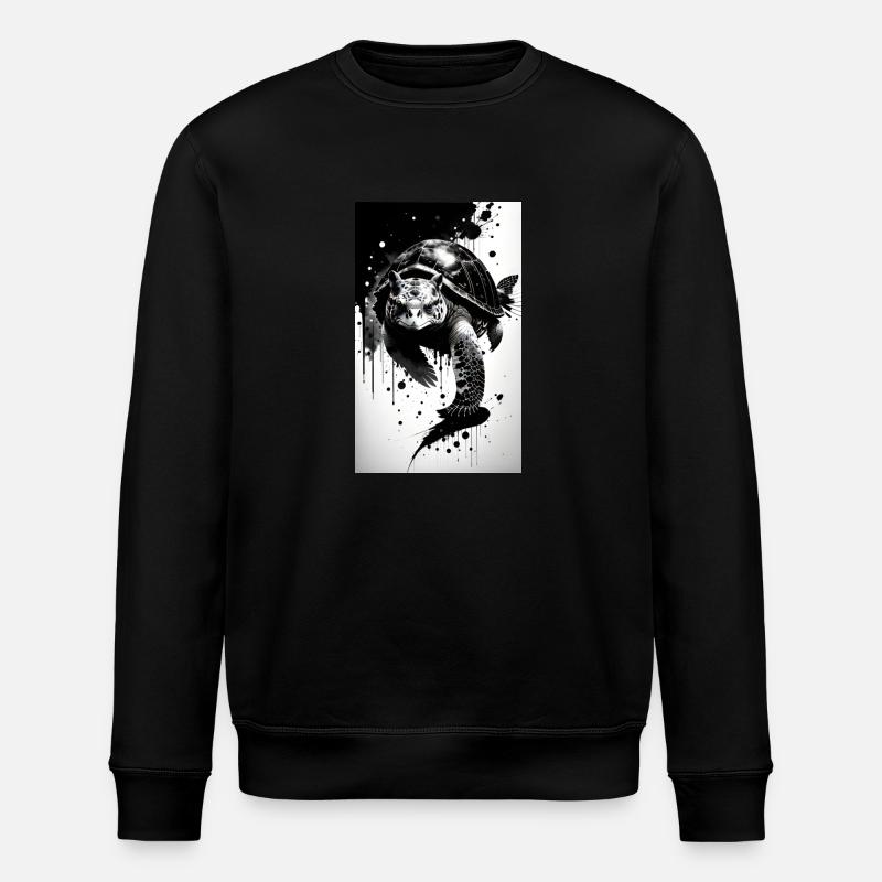 Tortues calmes - Sweat bio ROLLER Stanley/Stella Unisexe - noir