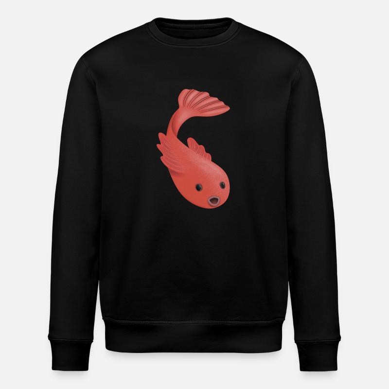 Goldfisch - Stanley/Stella Unisex Bio-Sweatshirt ROLLER - Schwarz