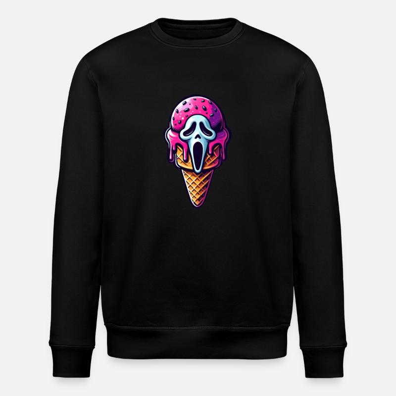 Ice Scream - Stanley/Stella ROLLER Unisex Organic Sweatshirt - black