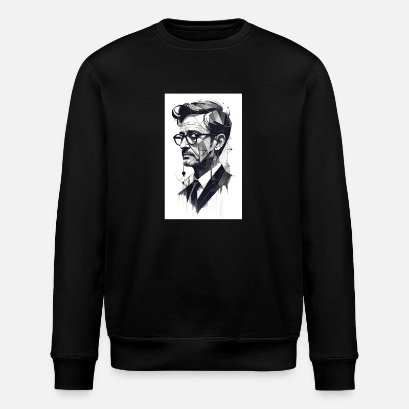 Abstract man - Stanley/Stella ROLLER Unisex Organic Sweatshirt - black