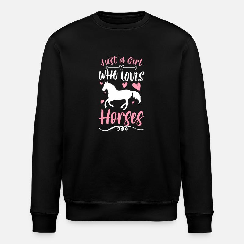 Amitié équestre à cheval - Sweat bio ROLLER Stanley/Stella Unisexe - noir