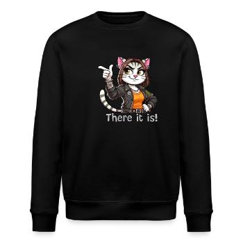 There it is! - Stanley/Stella ROLLER Unisex Organic Sweatshirt - black - Front - Nik (191cm)
