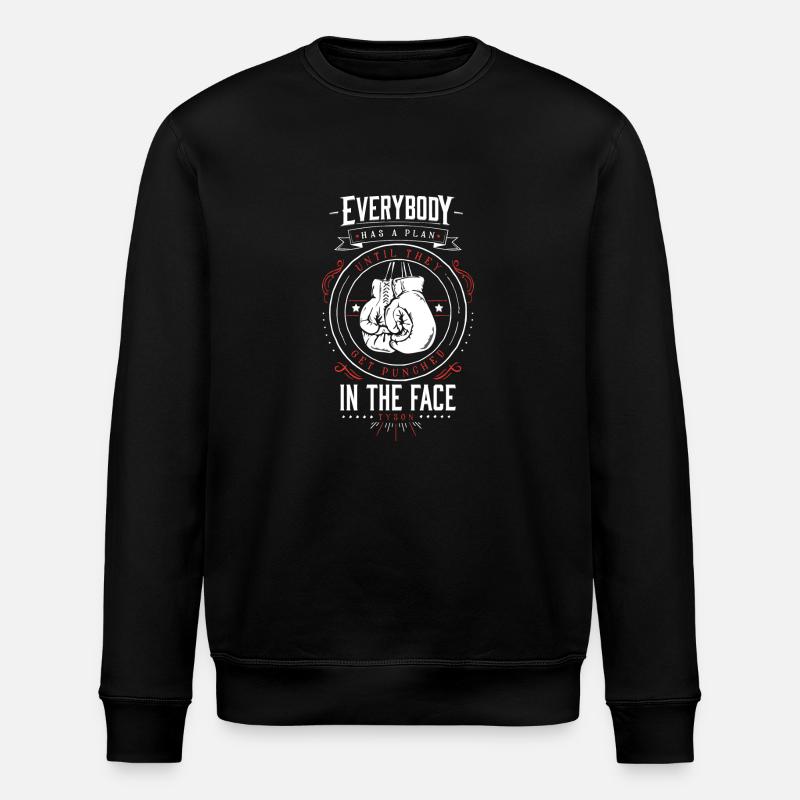 Boxer Design white/red - Stanley/Stella Unisex Bio-Sweatshirt ROLLER - Schwarz