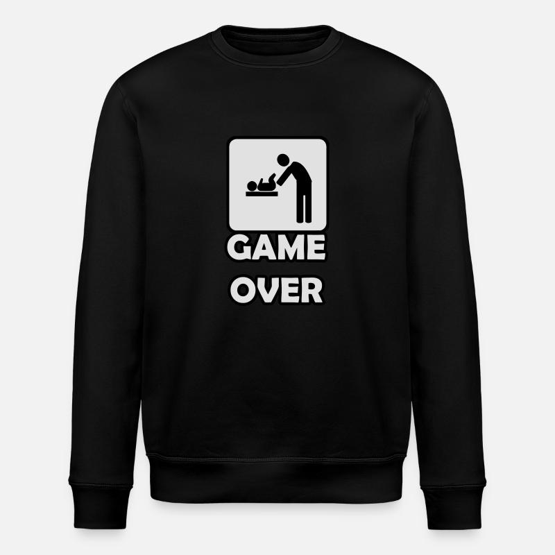 Game Over paternité - Sweat bio ROLLER Stanley/Stella Unisexe - noir